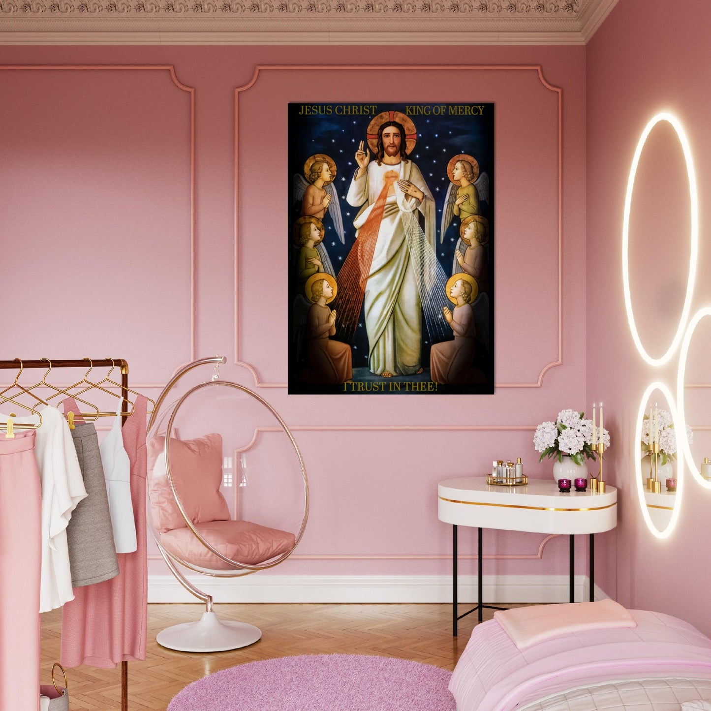 Jesus Christ King of Mercy ✠ Museum-Quality Matte Paper Poster