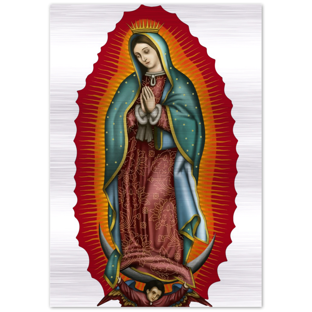 Nuestra Señora Virgen de Guadalupe - Brushed #AluminumIcon #MetallicIcon #Icon