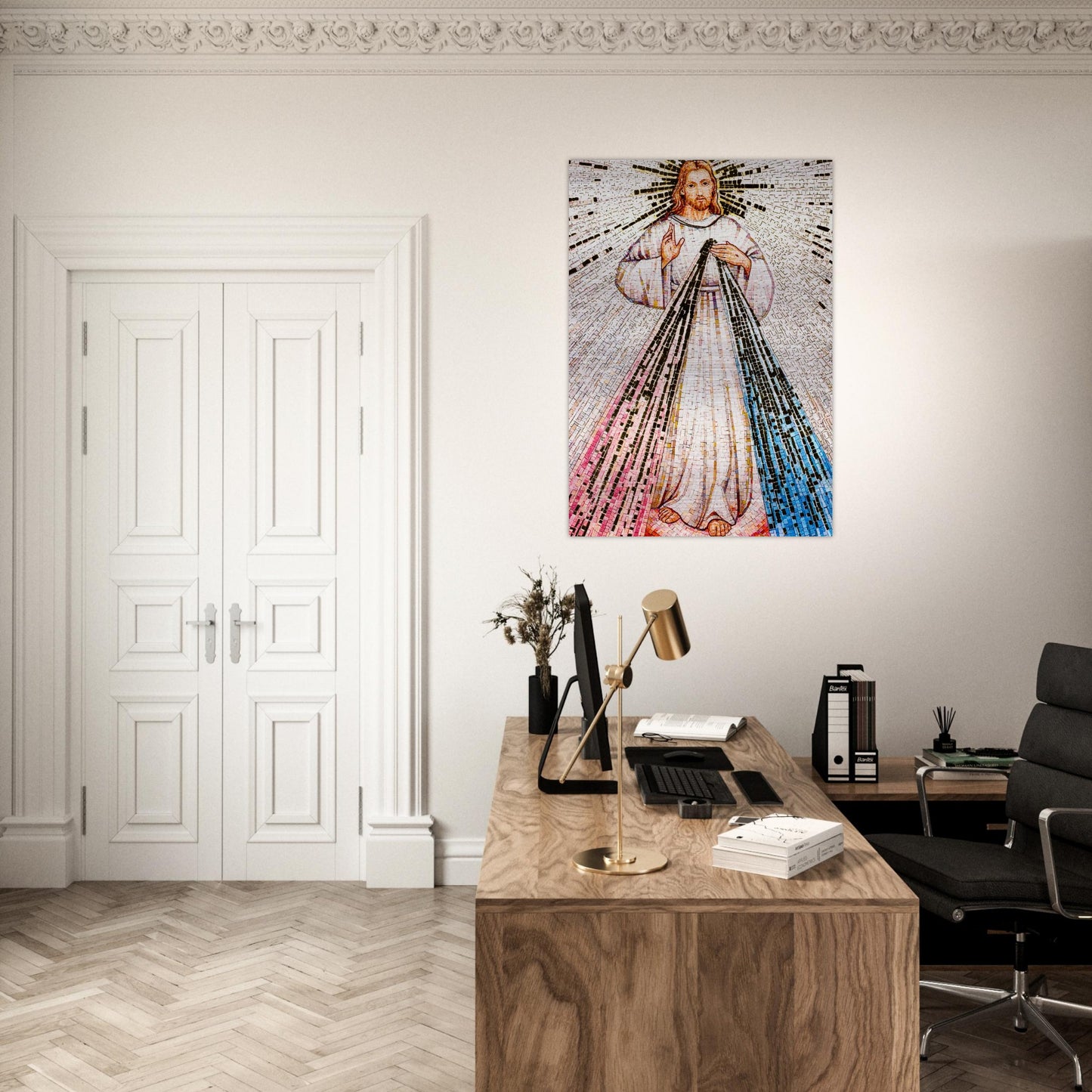 Trust in the Divine Mercy Brushed Aluminum Print