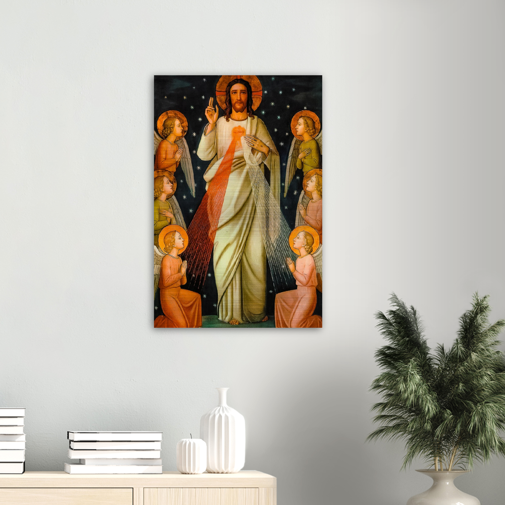 Jesus Christ King of Mercy ✠ Brushed #Aluminum #MetallicIcon #AluminumPrint