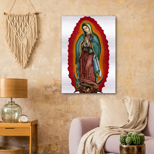 Nuestra Señora Virgen de Guadalupe - Brushed #AluminumIcon #MetallicIcon #Icon