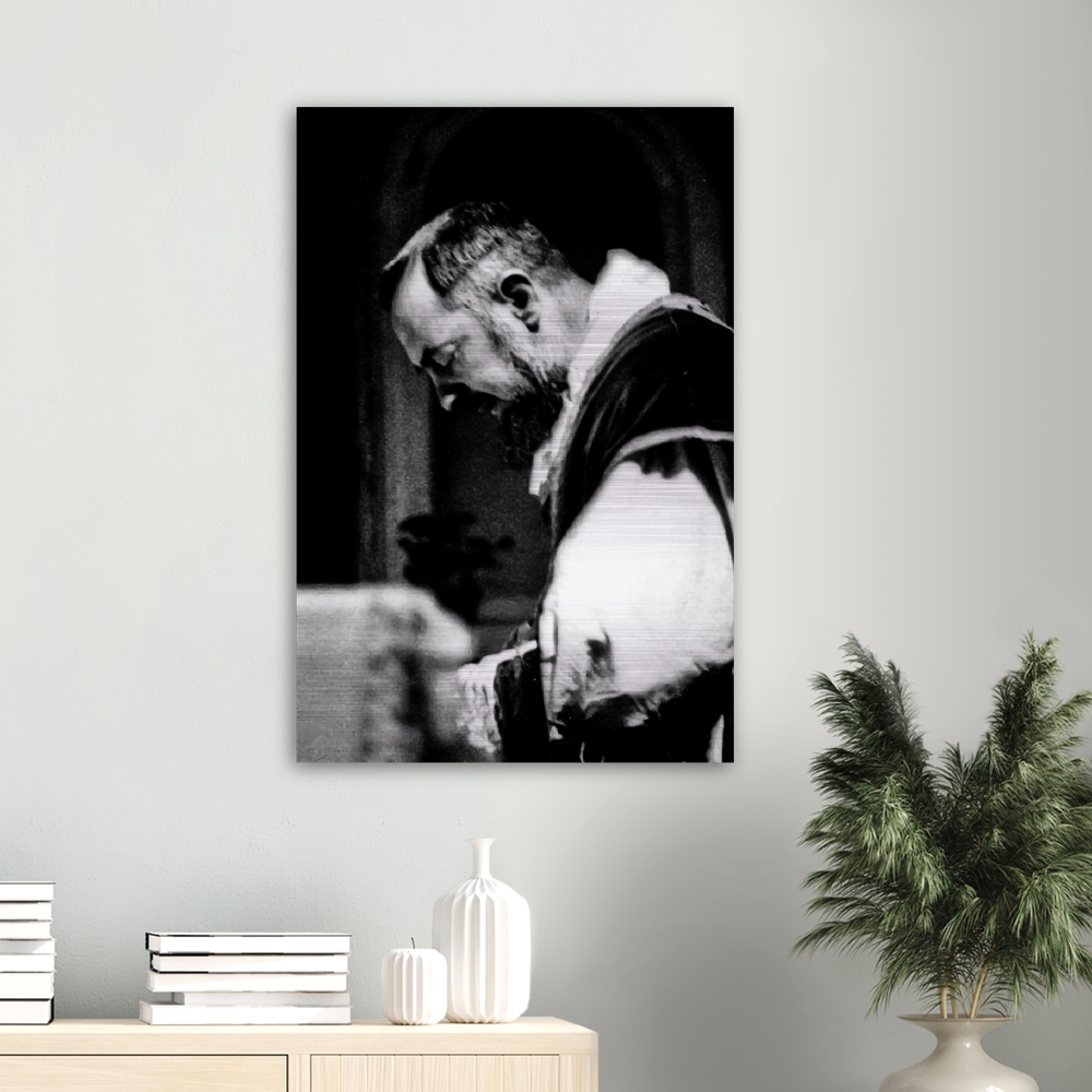 St Padre Pio ✠ Brushed Aluminum Print