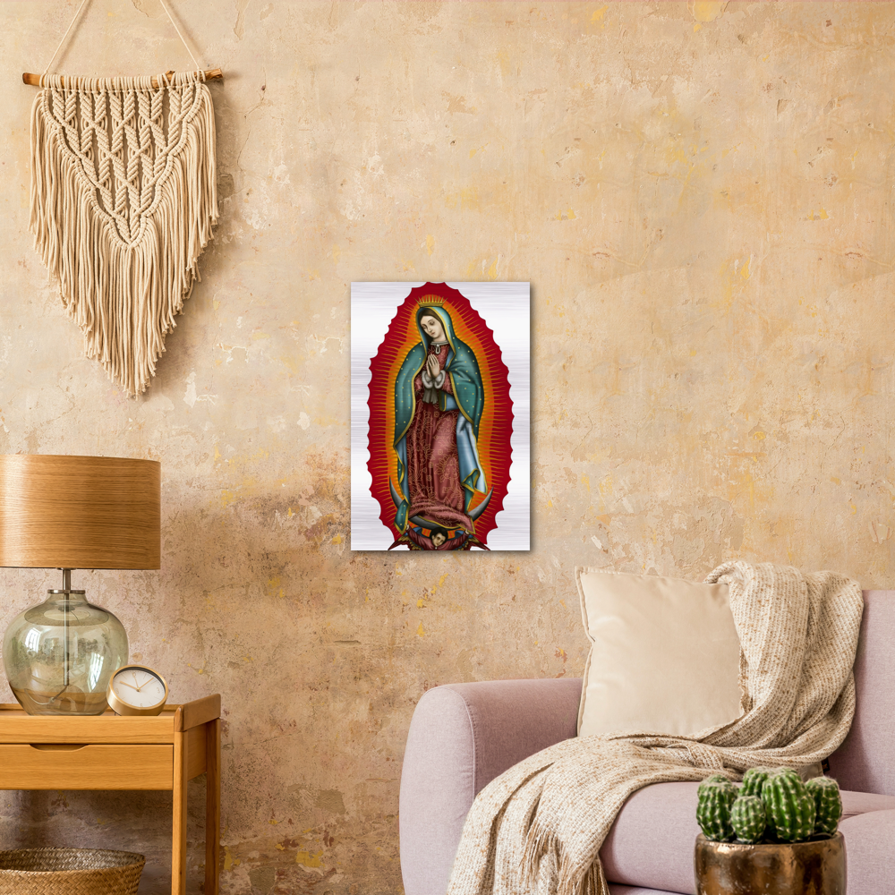 Nuestra Señora Virgen de Guadalupe - Brushed #AluminumIcon #MetallicIcon #Icon