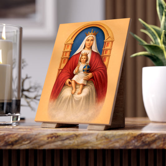 Our Lady of Coromoto Devotional Ceramic Tile (6×8 inches) Venezuela Curacao Aruba