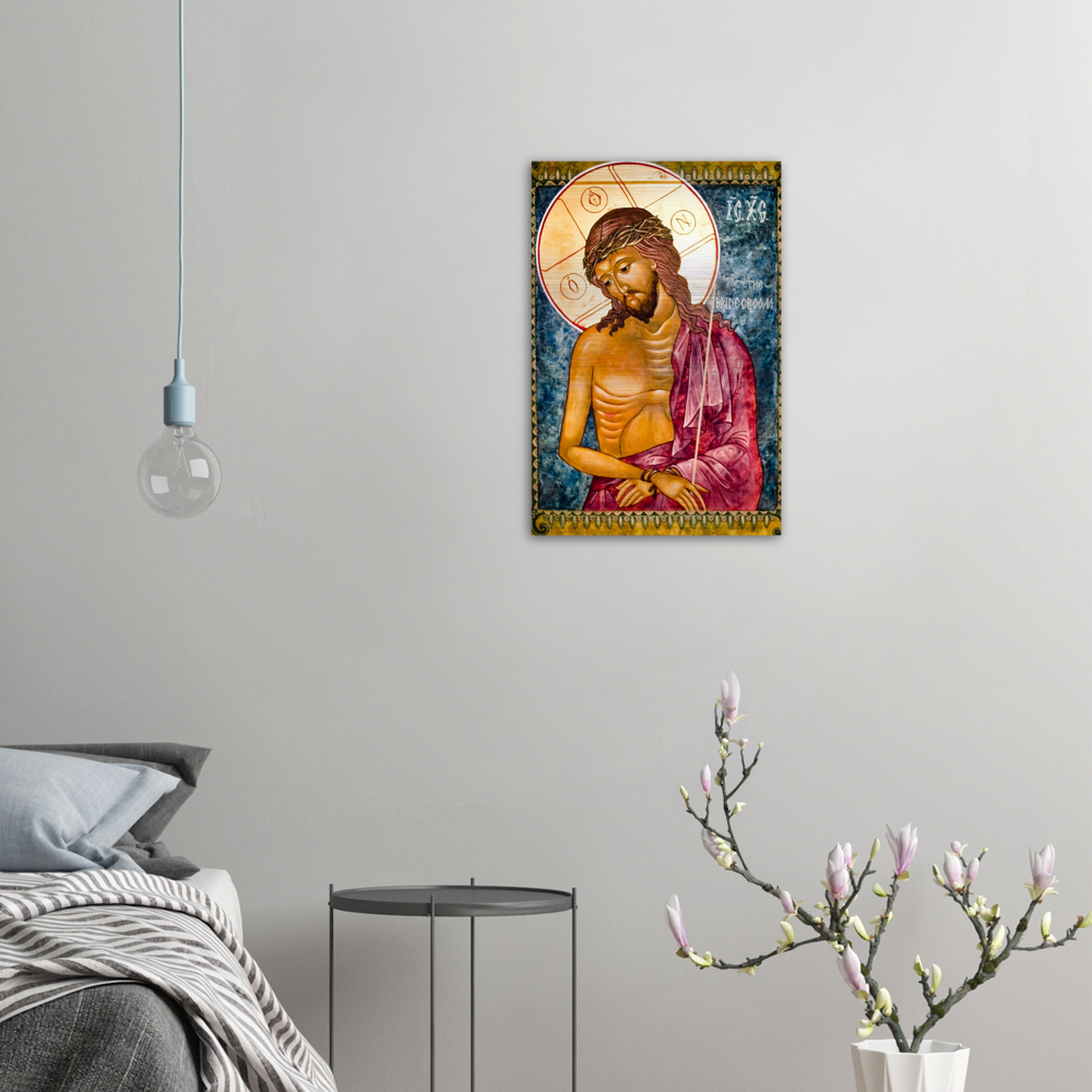 Christ the Bridegroom ✠ Brushed #Aluminum #MetallicIcon #AluminumPrint