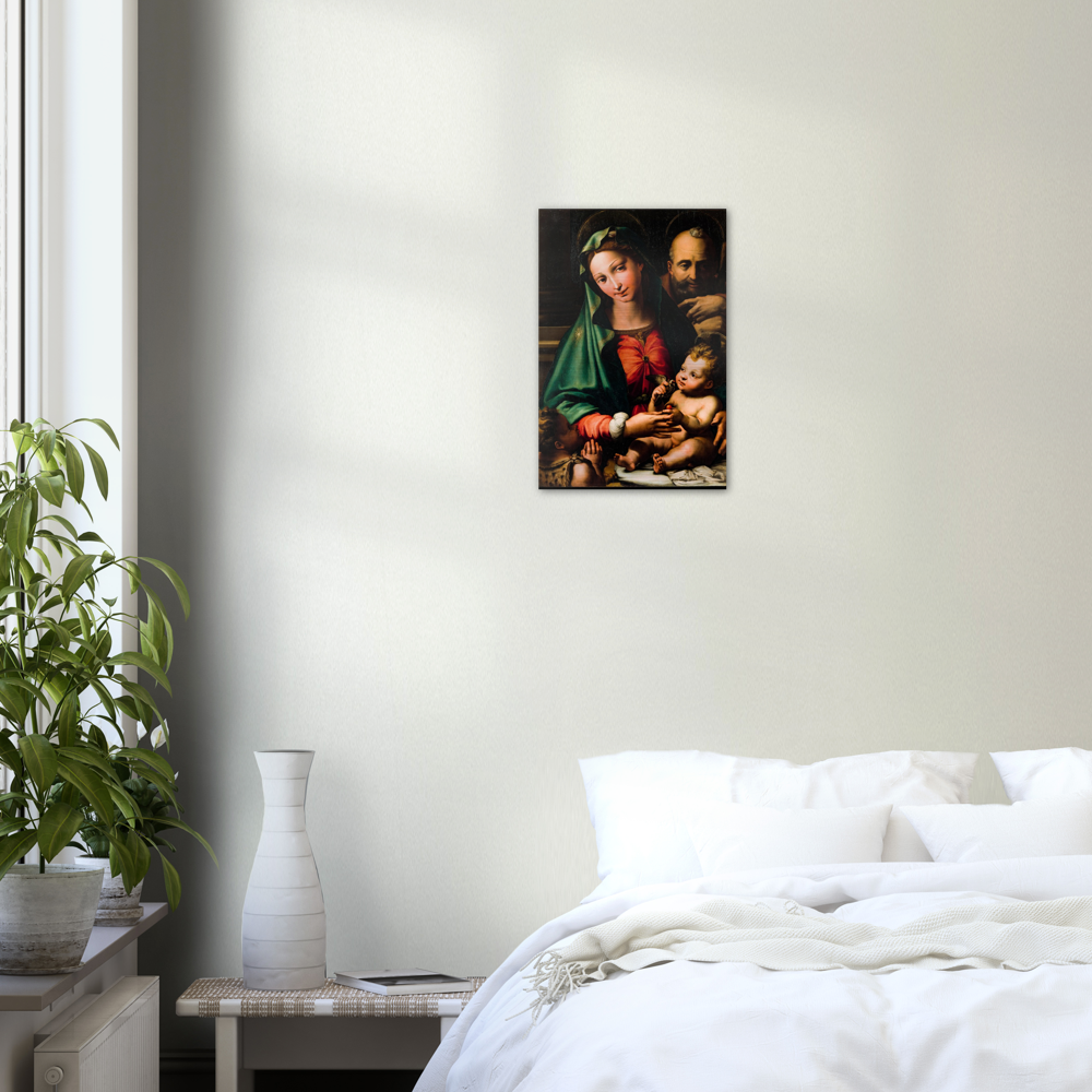 Holy Family with Infant St John the Baptist ✠ Brushed #Aluminum #AluminumPrint