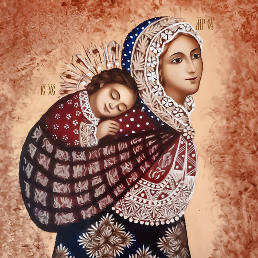 Lullaby of the Blessed Virgin Wood icons