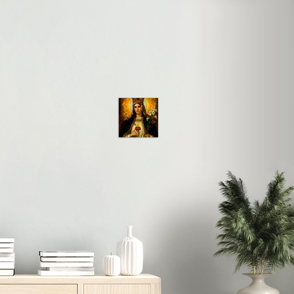 Queen of Heaven ✠ Brushed #Aluminum #MetallicIcon #AluminumPrint