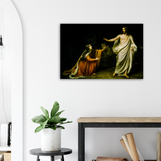 Christ's Appearance to St Mary Magdalene - Brushed Aluminum Print