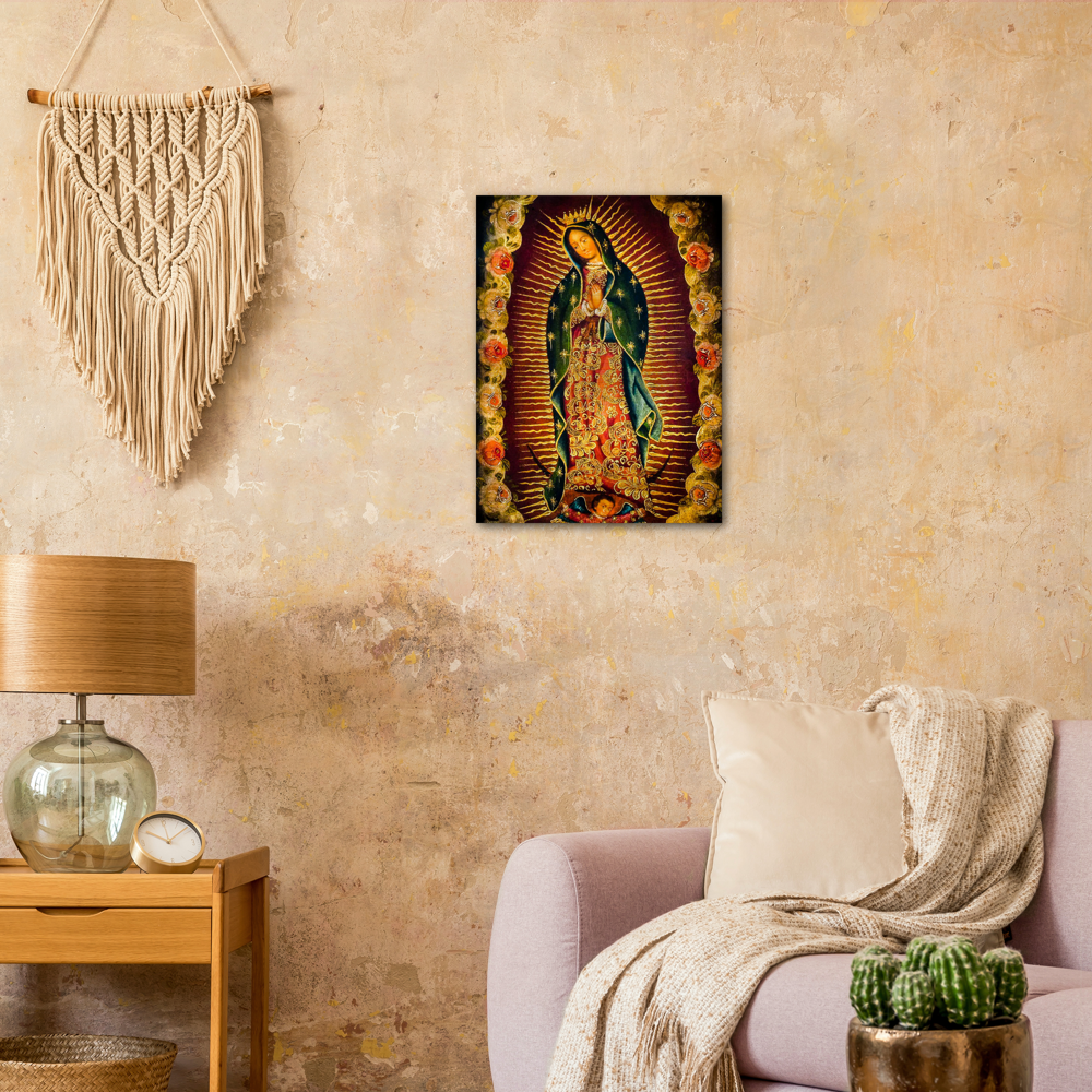 Our Lady of Guadalupe – Brushed #Aluminum #MetallicIcon #AluminumPrint