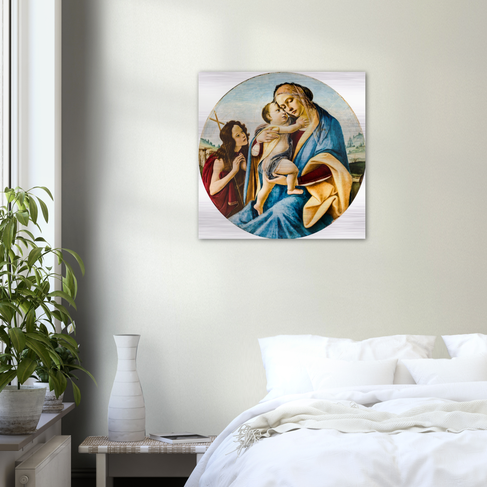 Our Lady, Jesus and John ✠ Brushed #Aluminum #AluminumPrint