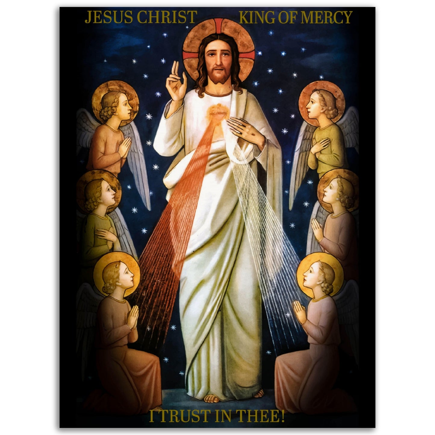 Jesus Christ King of Mercy ✠ Museum-Quality Matte Paper Poster