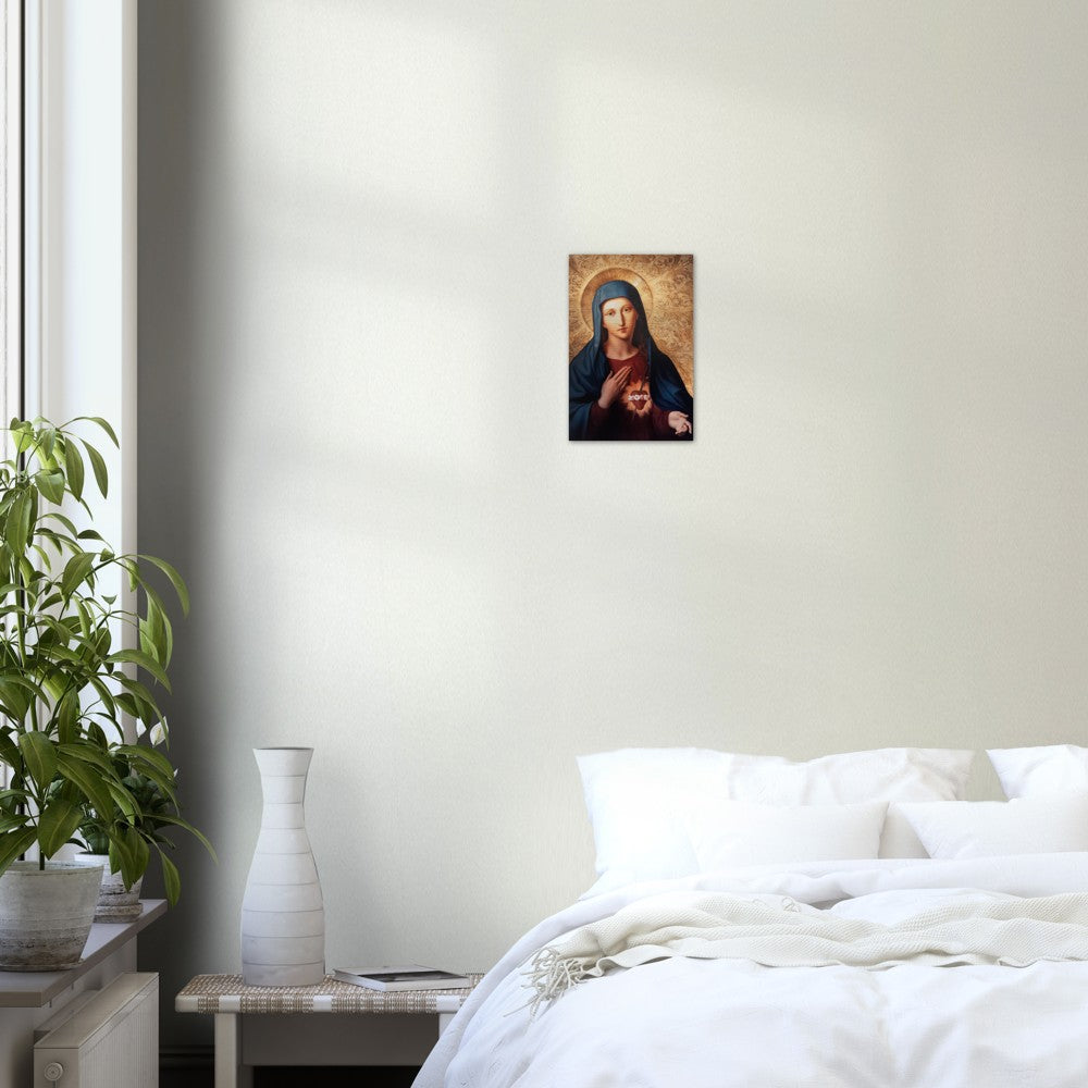 Immaculate Heart of Mary Brushed Aluminum Print