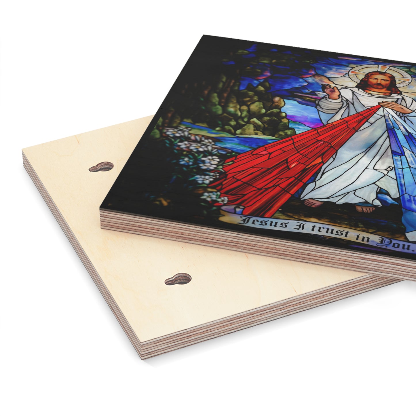 Divine Mercy - Wood Canvas