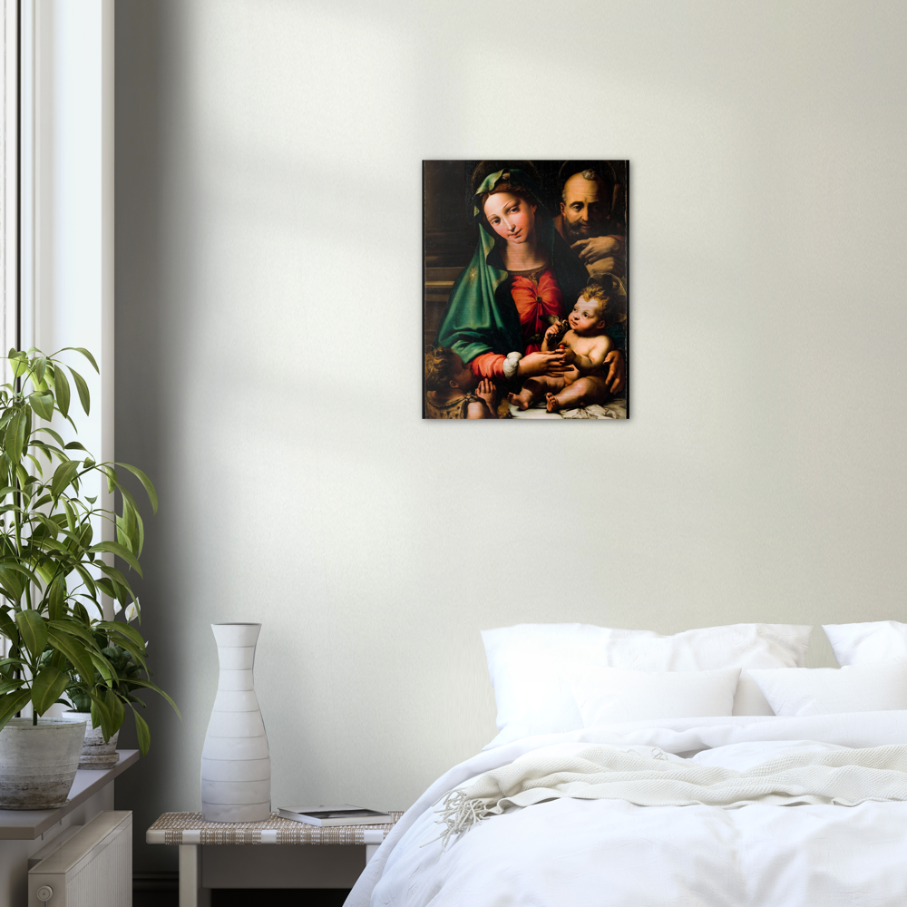 Holy Family with Infant St John the Baptist ✠ Brushed #Aluminum #AluminumPrint