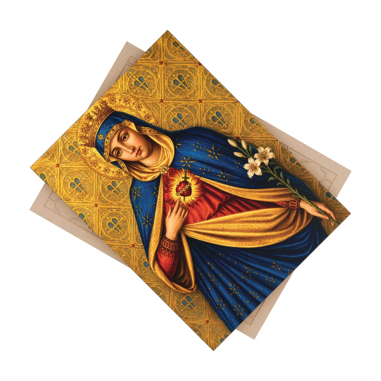 Sorrowful Immaculate Heart Devotional Ceramic Tile (6×8 inches)