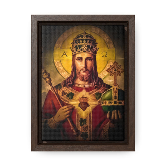Christus Rex #FramedCanvas #Premium #VivaCristoRey