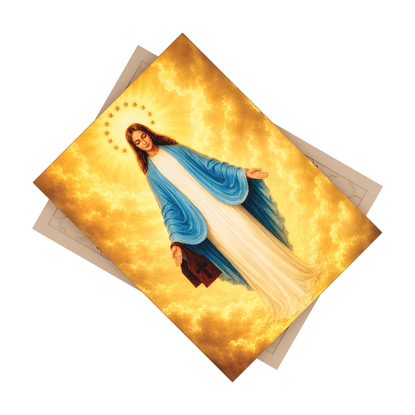 Our Lady of Mount Carmel of Garabandal Ceramic Devotional Tile (6×8 inches) Spain