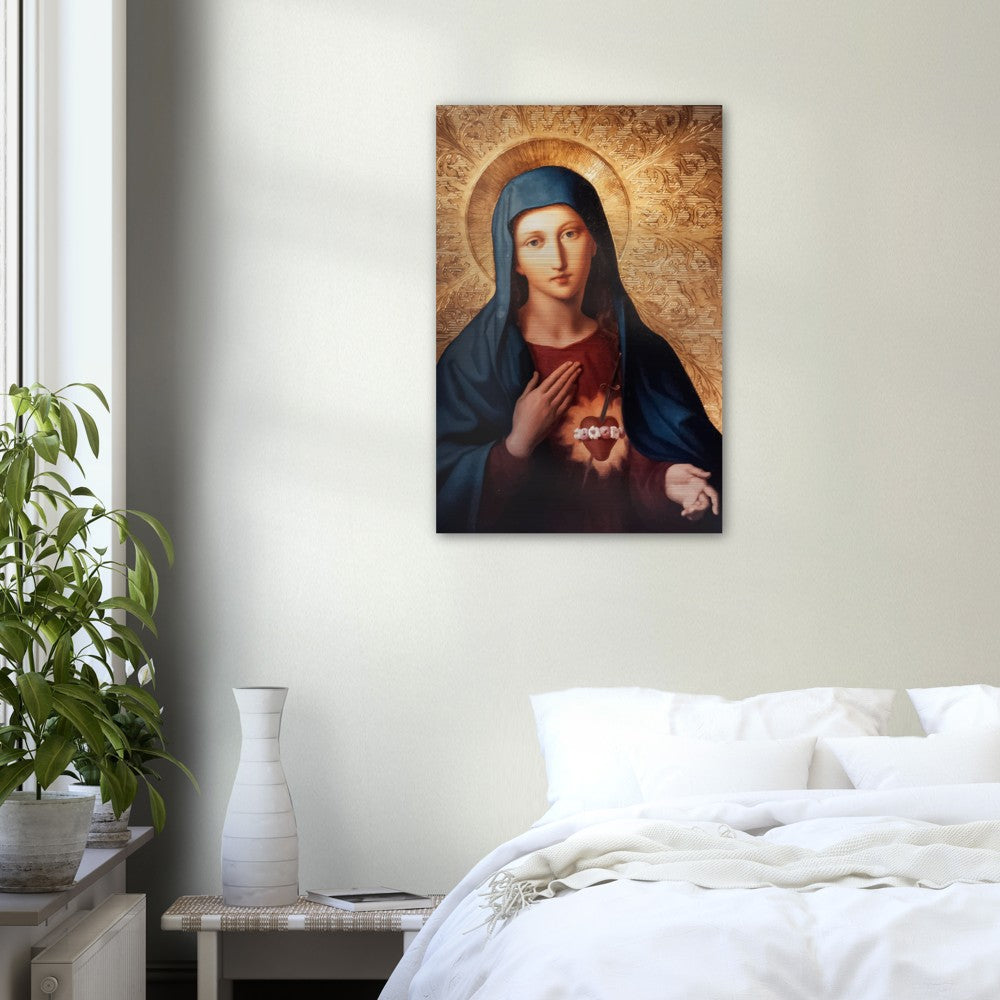 Immaculate Heart of Mary Brushed Aluminum Print