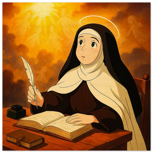 Pearl Print - Saint Teresa de Avila Icon – for Kids' Bedrooms & Classrooms