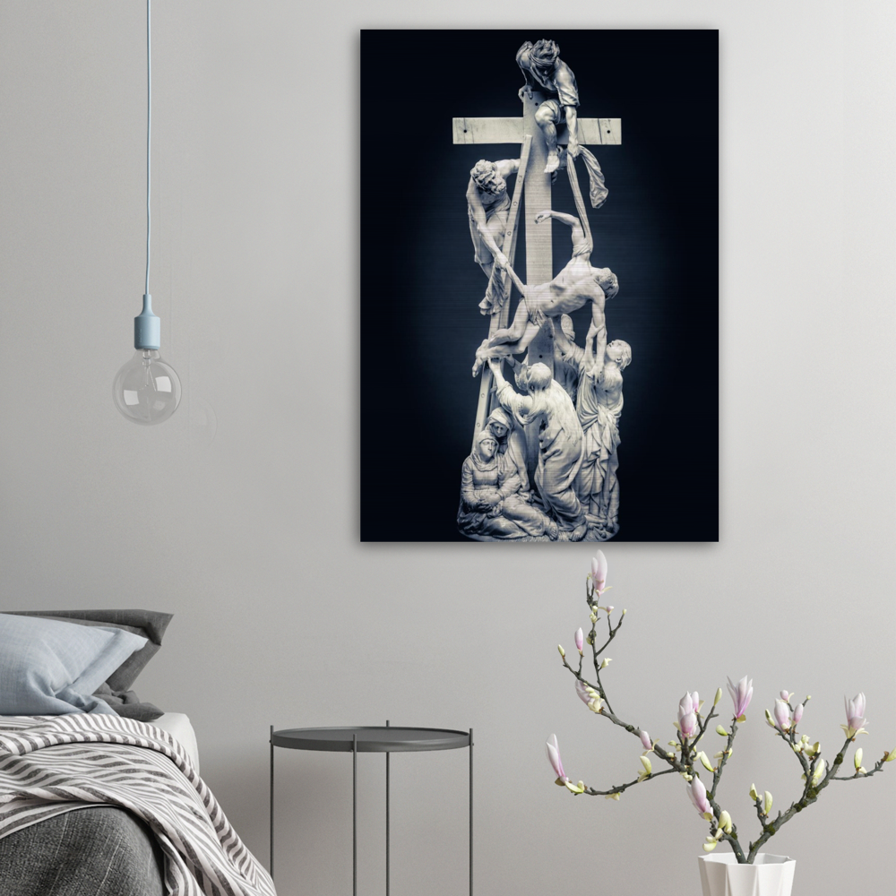 Descent from the Cross 1653 ✠ Brushed #Aluminum #MetallicIcon #AluminumPrint