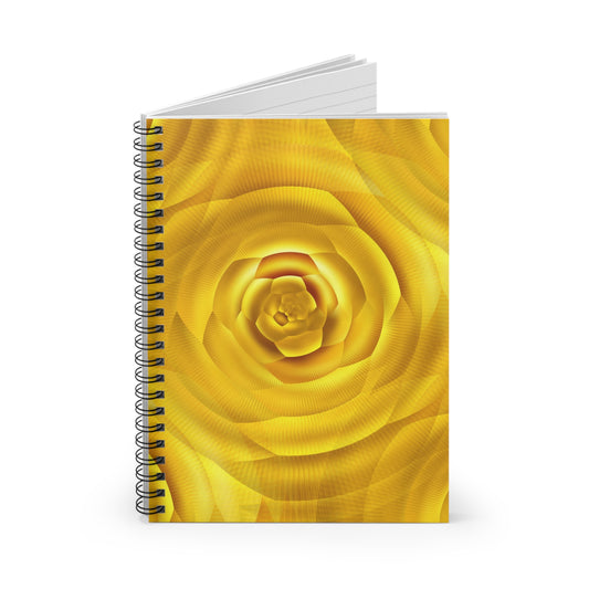 Gold - Spiral #Notebook - Ruled Line