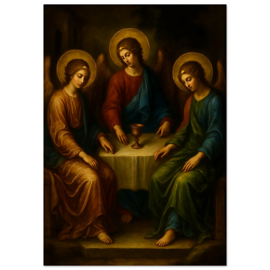 Pearl Print - The Trinity at the Abraham's Table – Baroque Icon
