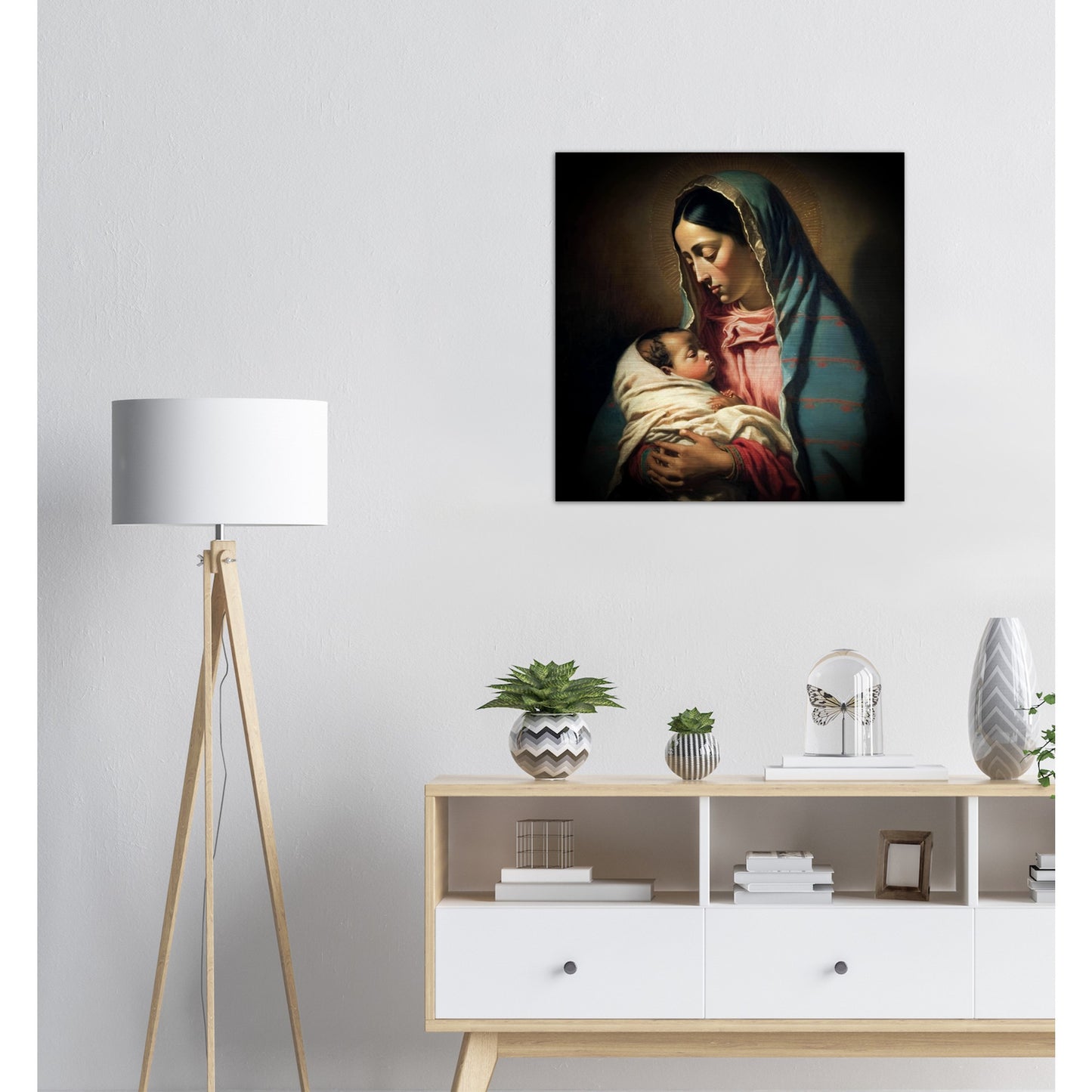 Our Lady of Guadalupe, my Mother Brushed Aluminum Icon