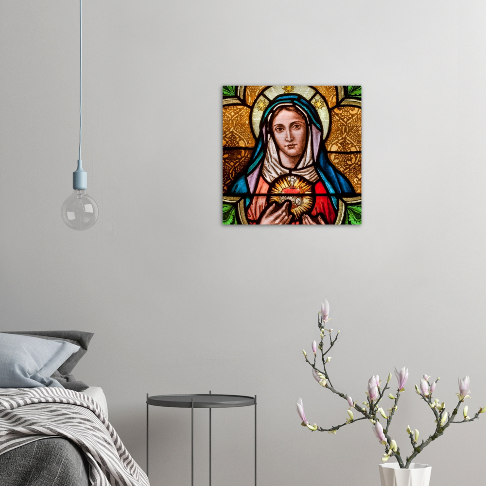 The triumph of the Immaculate Heart of Mary ✠ Brushed #Aluminum #MetallicIcon #AluminumPrint