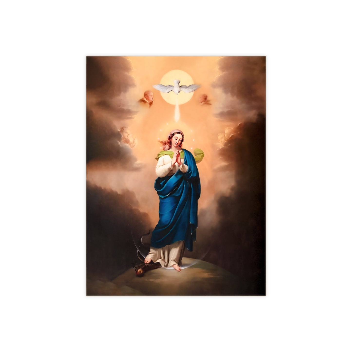 Our Lady, the Immaculate Conception Ceramic Icon Tile Size 6"x8"