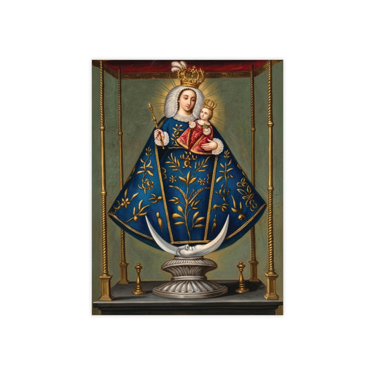 Our Lady of El Quinche (Virgen del Quinche) Ceramic Devotional Icon Tile (6×8 inches) Quito Ecuador