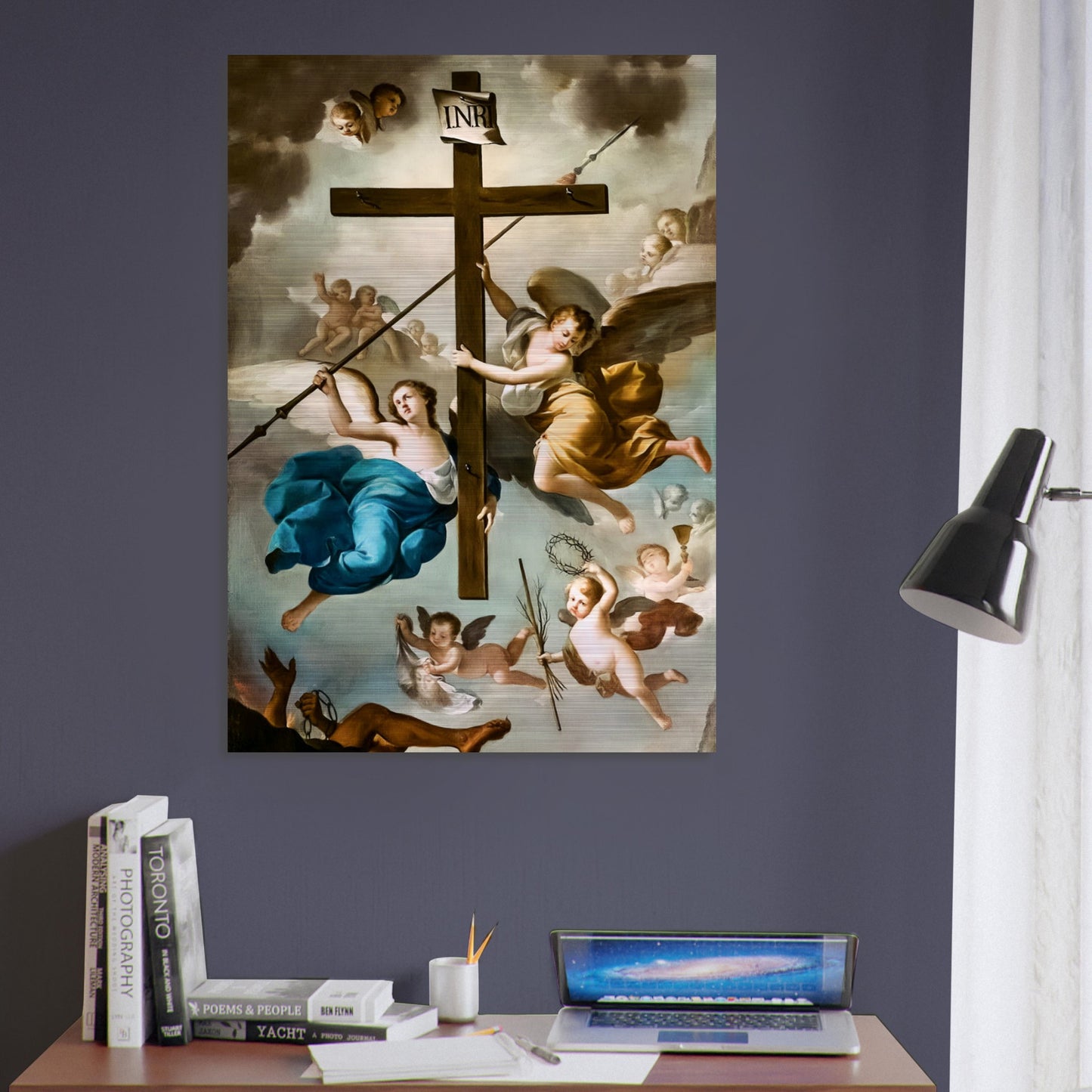 Exaltation of the Holy Cross Icon Brushed Aluminum