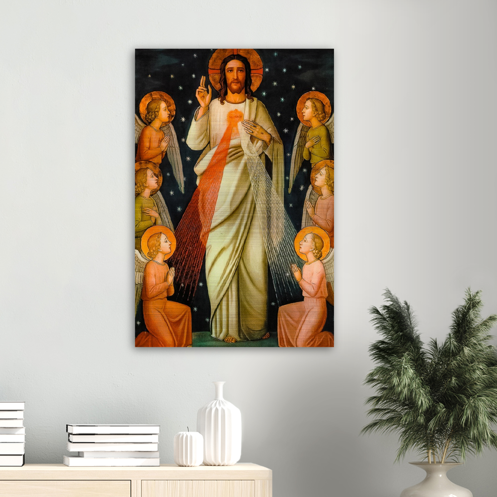 Jesus Christ King of Mercy ✠ Brushed #Aluminum #MetallicIcon #AluminumPrint