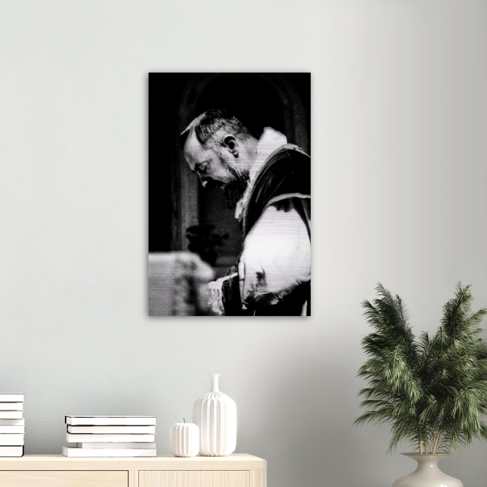 St Padre Pio ✠ Brushed Aluminum Print