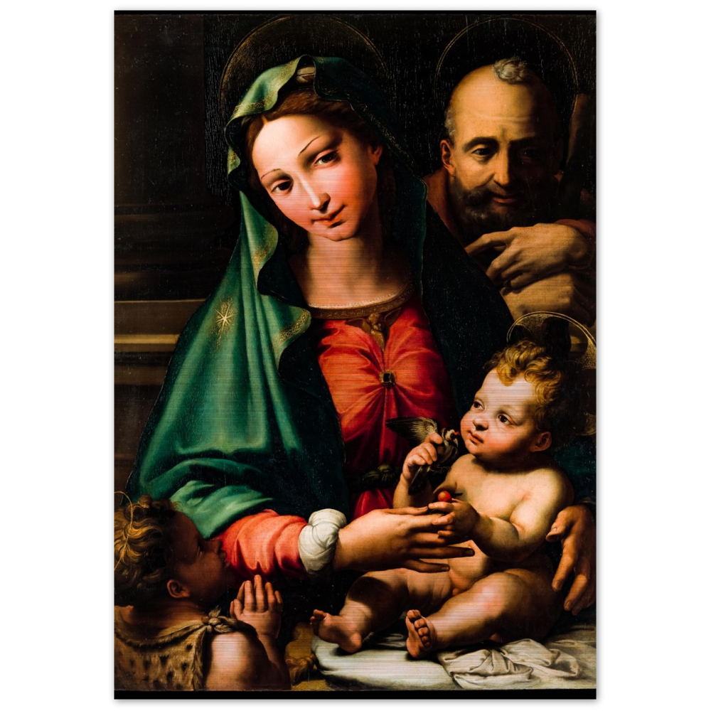 Holy Family with Infant St John the Baptist ✠ Brushed #Aluminum #AluminumPrint