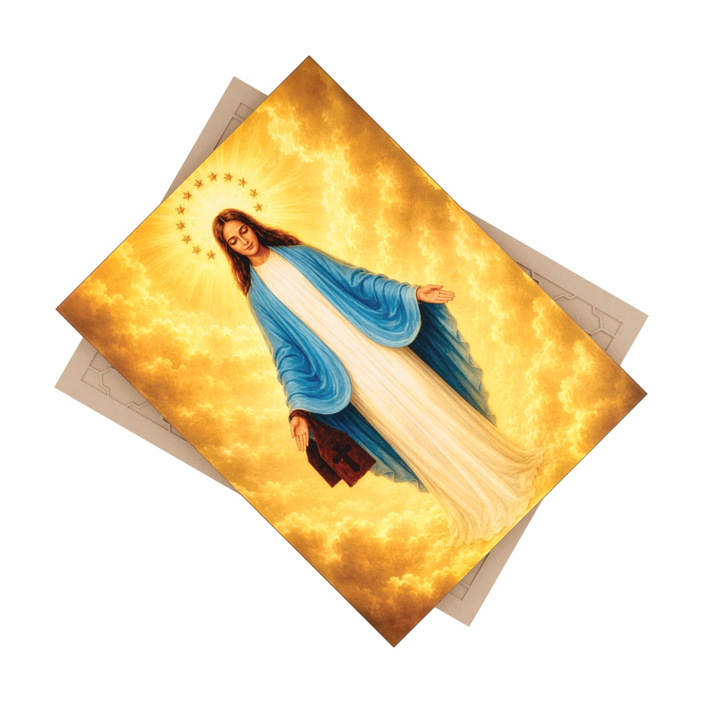 Our Lady of Mount Carmel of Garabandal Ceramic Devotional Tile (6×8 inches) Spain