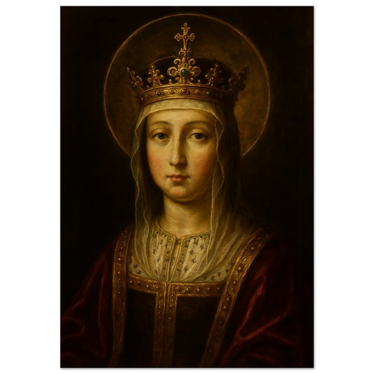 Pearl Print - Baroque Queen Isabella the Catholic Icon