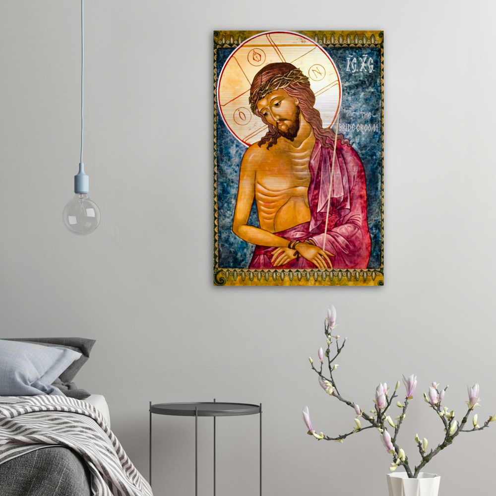 Christ the Bridegroom ✠ Brushed #Aluminum #MetallicIcon #AluminumPrint