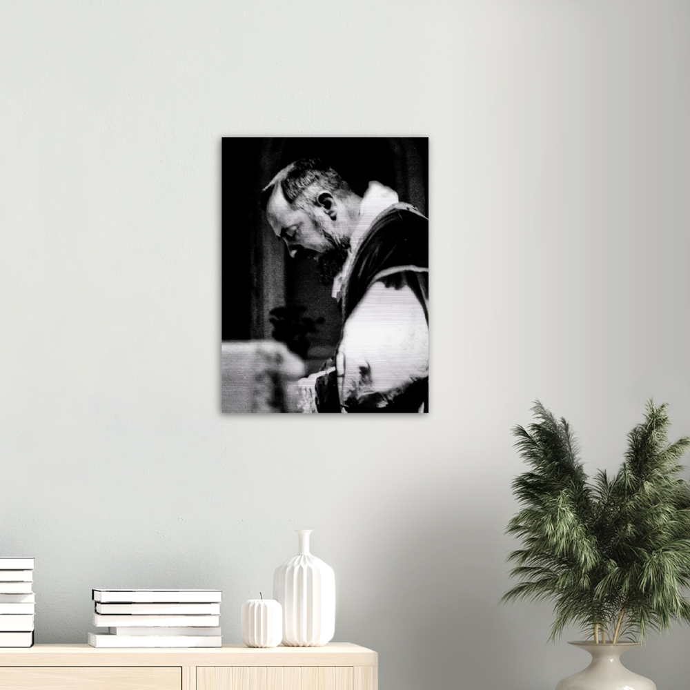 St Padre Pio ✠ Brushed Aluminum Print