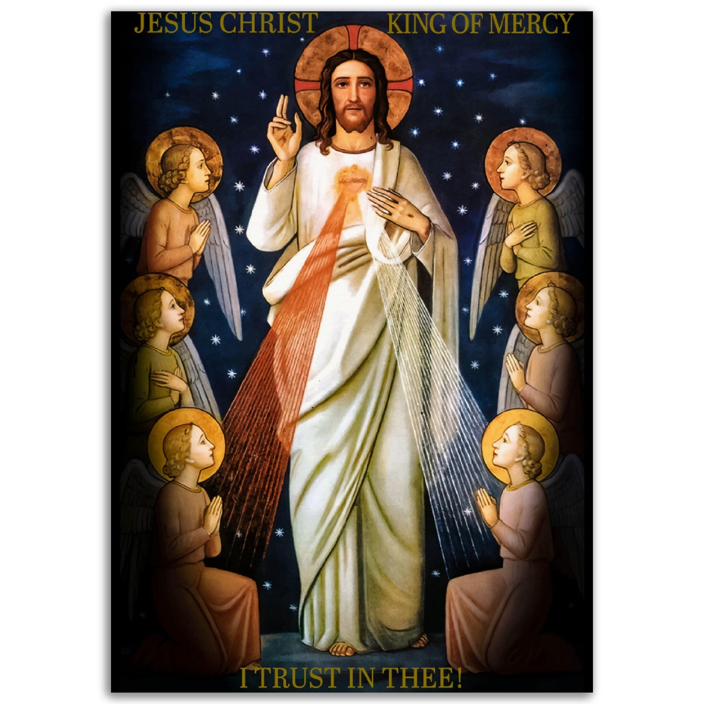 Jesus Christ King of Mercy ✠ Museum-Quality Matte Paper Poster