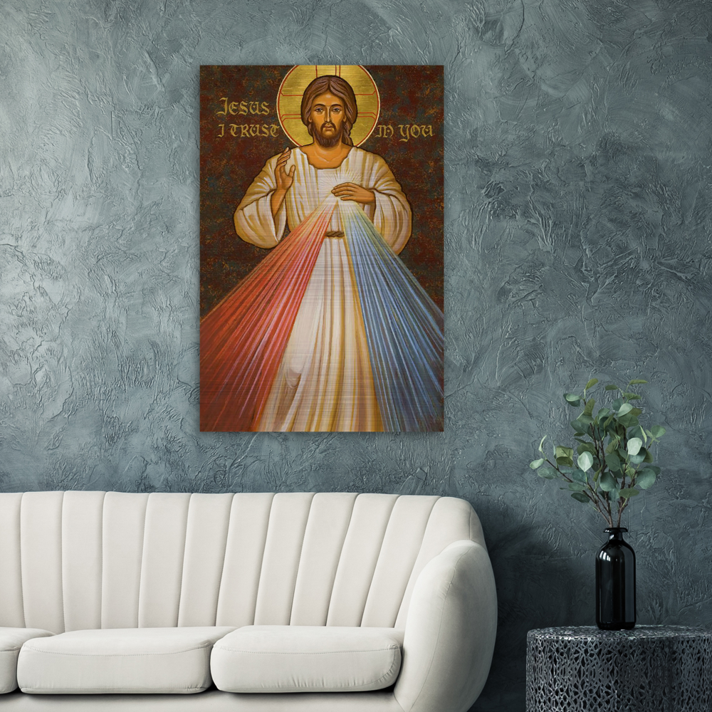 Jesus, I Trust in You – Brushed #Aluminum #MetallicIcon #AluminumPrint