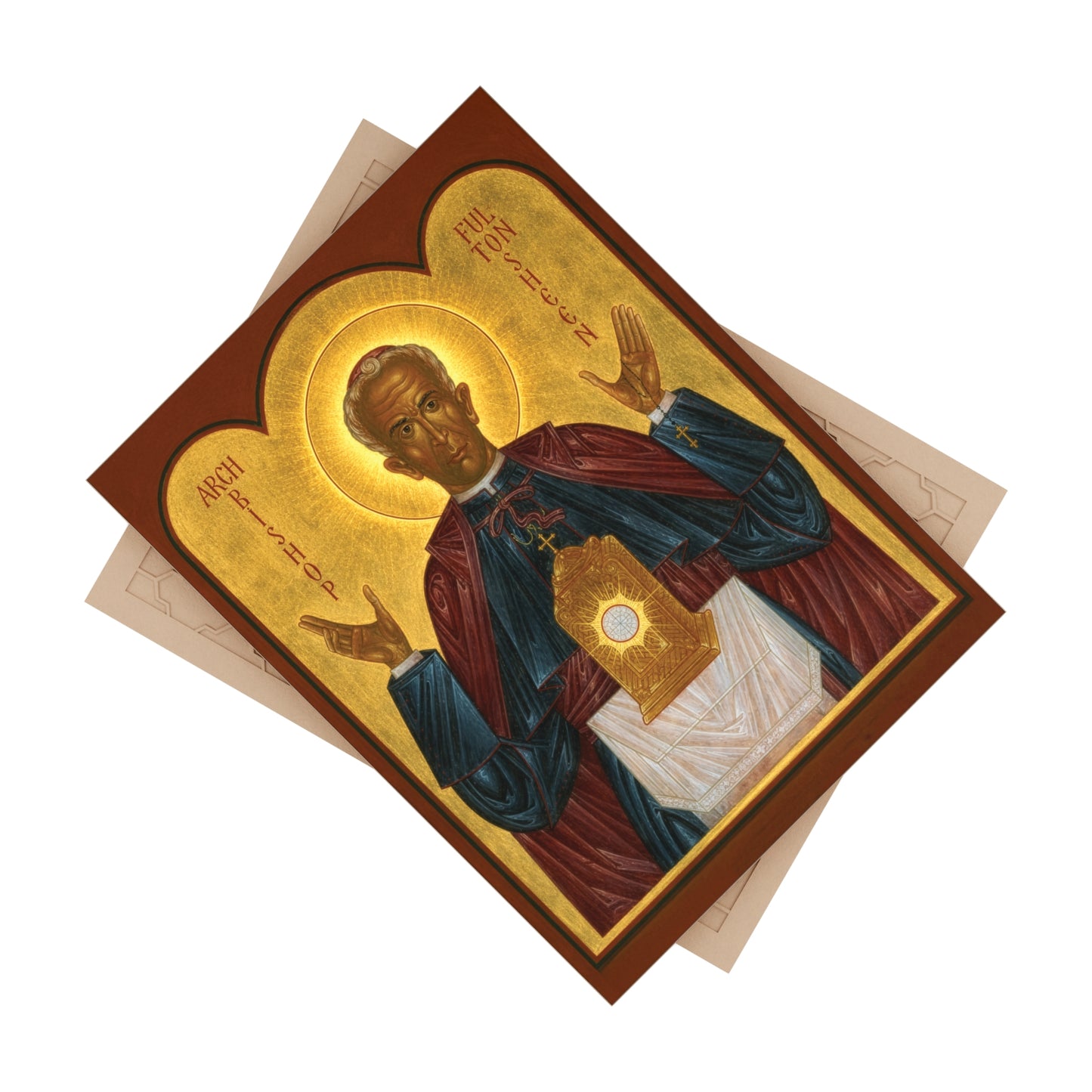 Venerable Archbishop Fulton J. Sheen - Devotional Ceramic Icon Tile (6×8 inches)