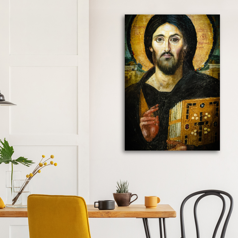 Christ: Pantocrator  ✠ Brushed #Aluminum #MetallicIcon #AluminumPrint