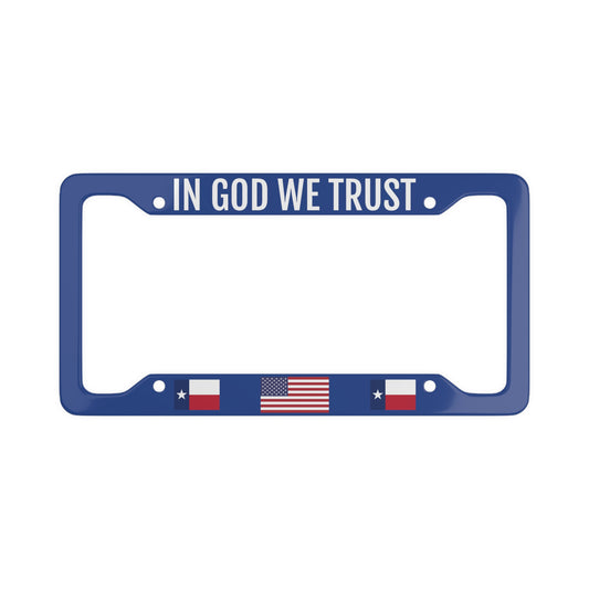 In God We Trust #Texas License Plate Frame National Motto #USA