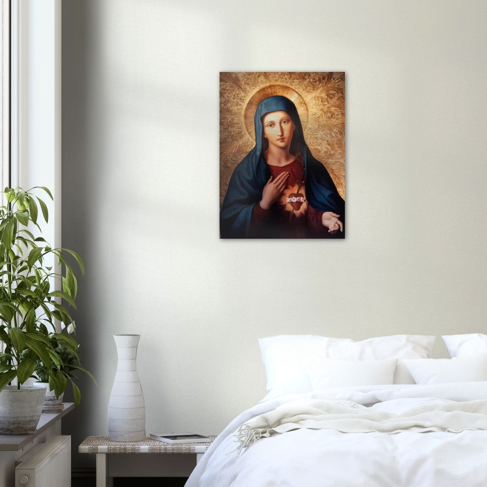 Immaculate Heart of Mary Brushed Aluminum Print