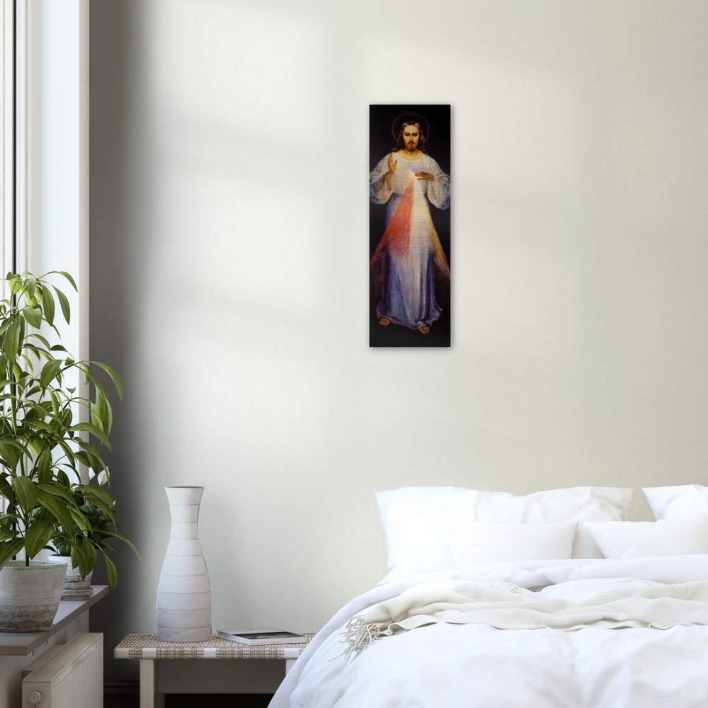 Jesus Christ as the Divine Mercy by Eugeniusz Kazimirowski - Brushed Aluminum Print