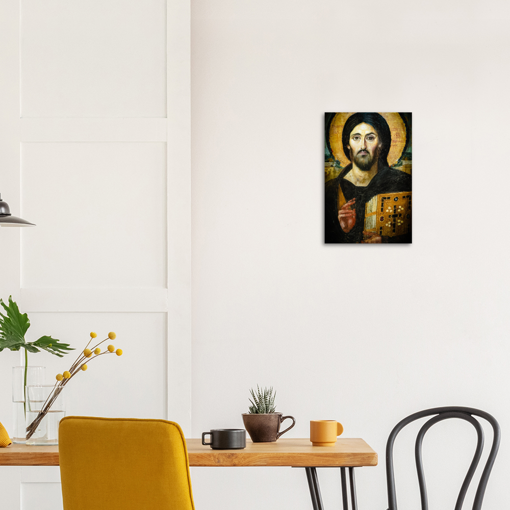 Christ: Pantocrator  ✠ Brushed #Aluminum #MetallicIcon #AluminumPrint