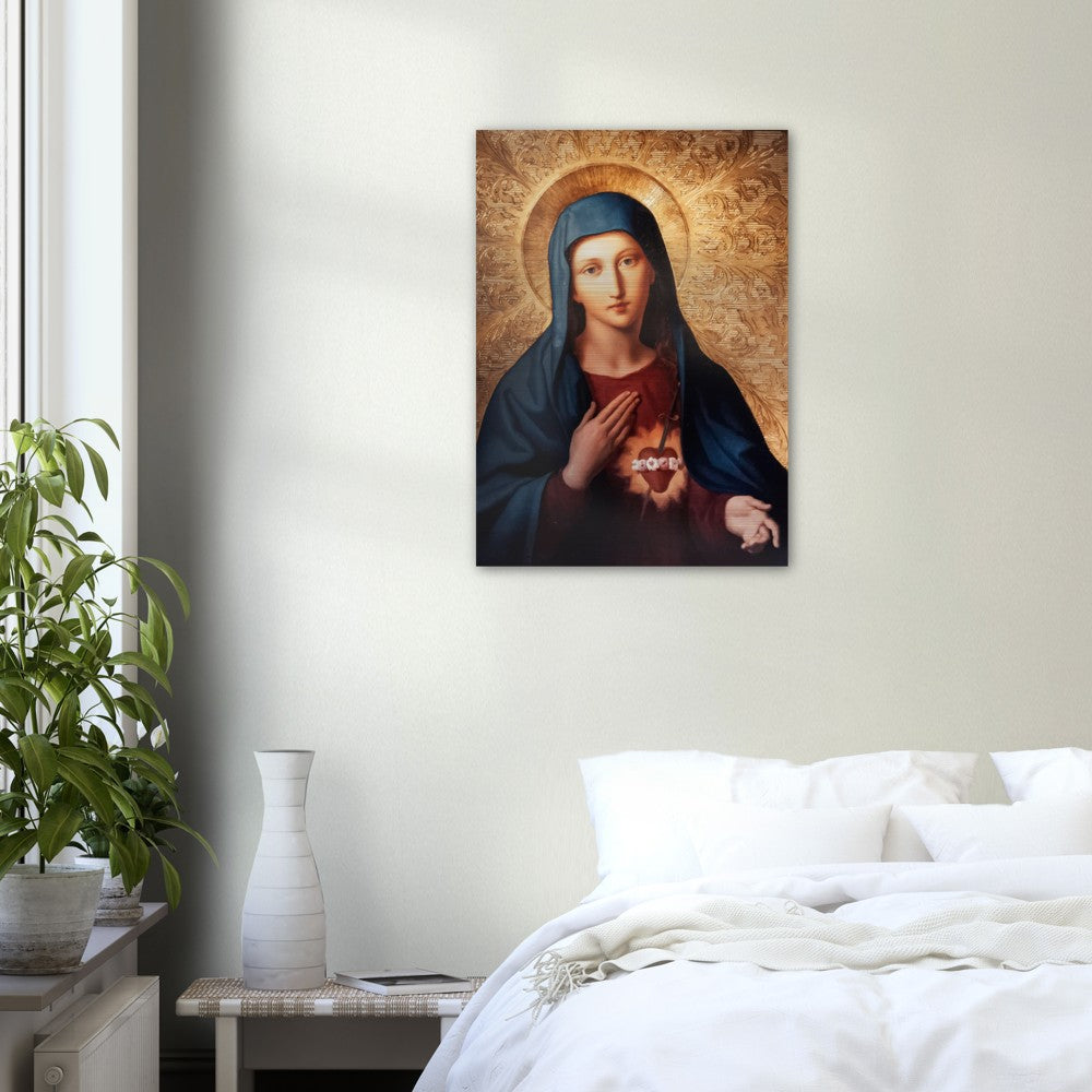 Immaculate Heart of Mary Brushed Aluminum Print