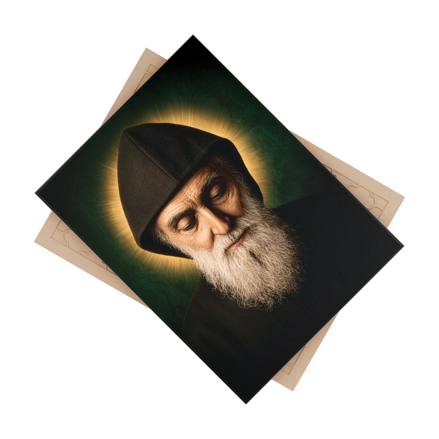 Saint Charbel Makhlouf Devotional Maronite Ceramic Icon Tile (6x8 inches) – The Miracle Monk of Lebanon