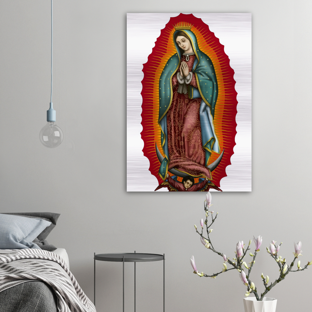 Nuestra Señora Virgen de Guadalupe - Brushed #AluminumIcon #MetallicIcon #Icon